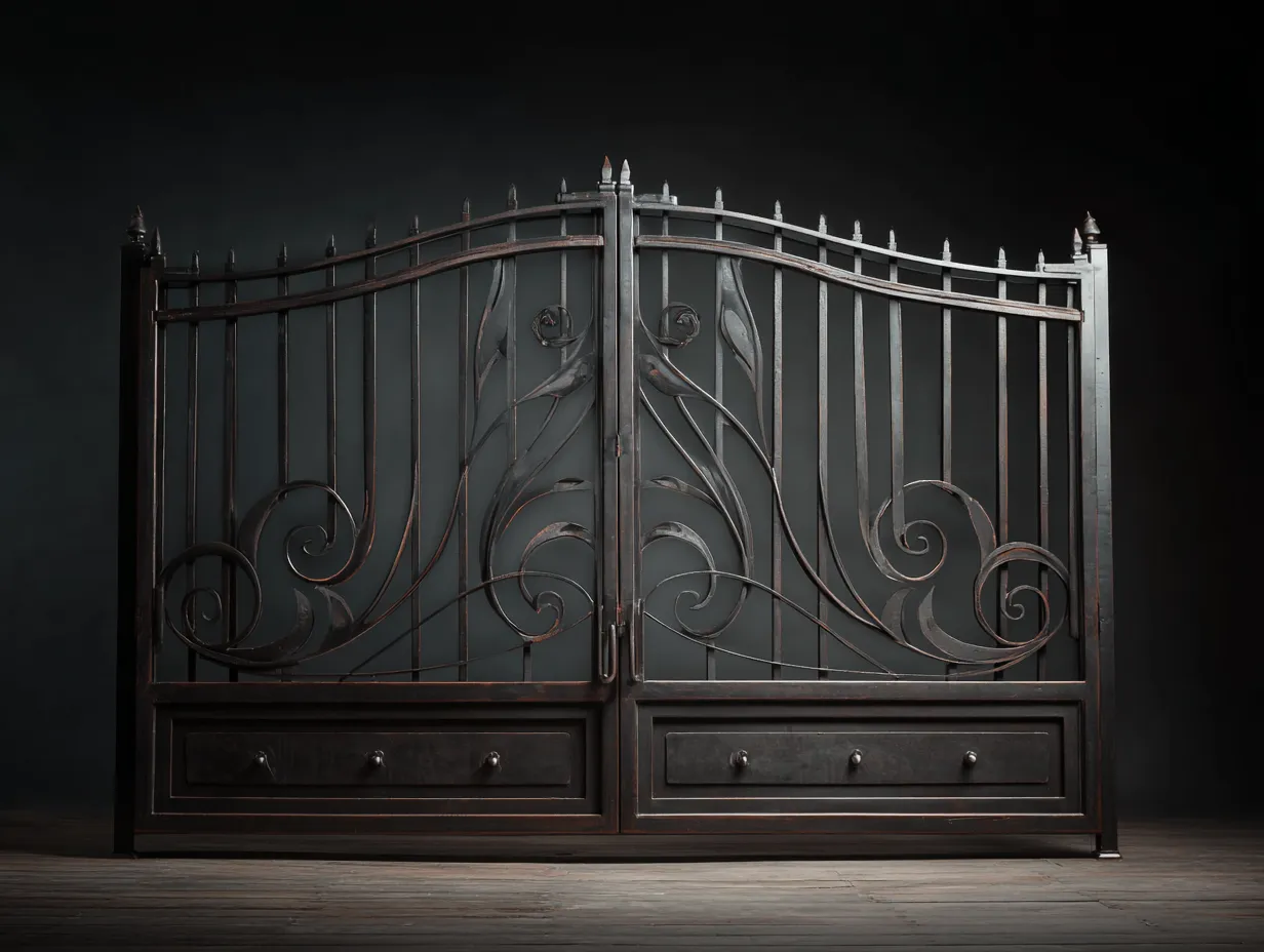 Artystyczna Brama Secesyjna "Brązowy Liść" – Kunszt kowalstwa