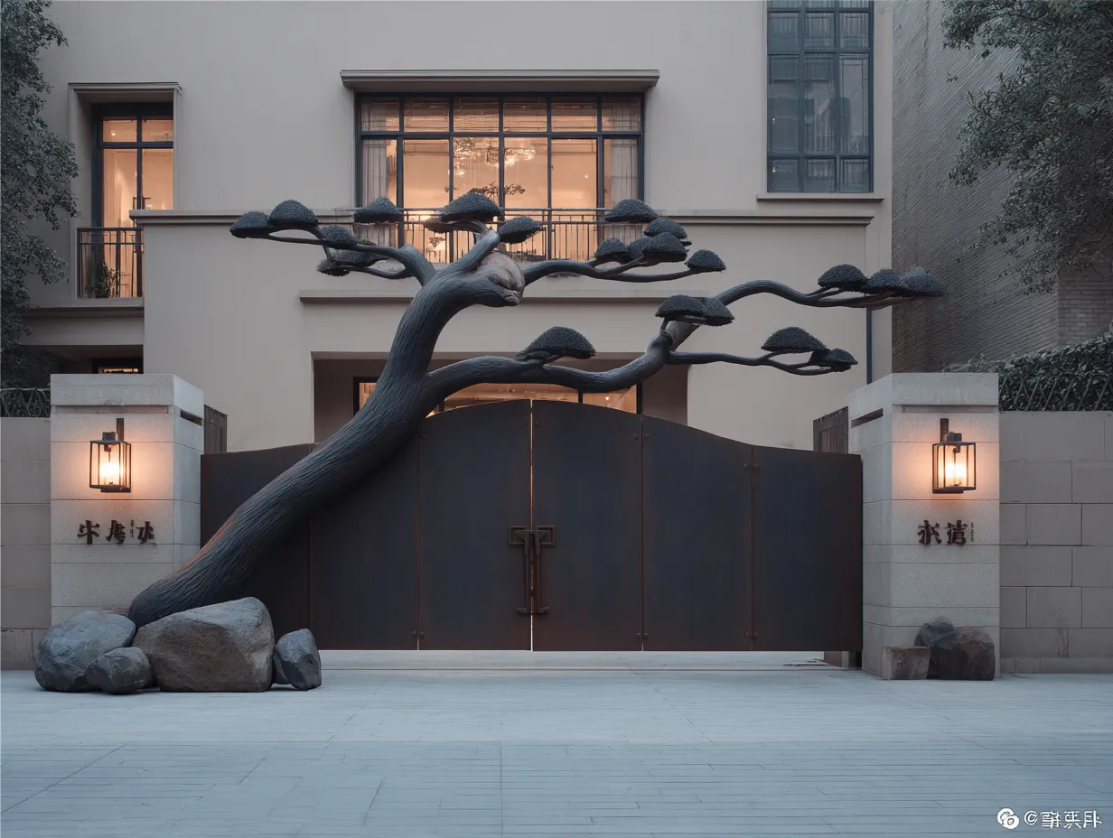 Artystyczna Brama Zen "Spokój Bonsai" – Harmonia Wschodu