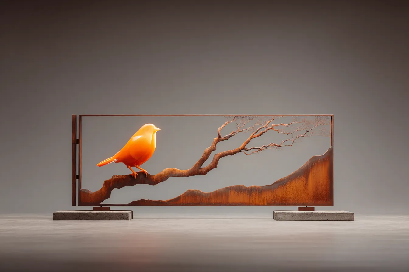 Artystyczna Brama "Złoty Ptak" – Baśń w Metalu