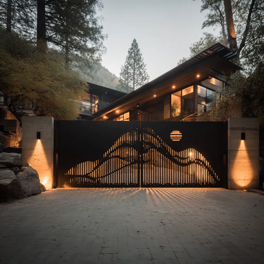 Brama "Górski Horyzont" - Prześwit i Architektura Światła