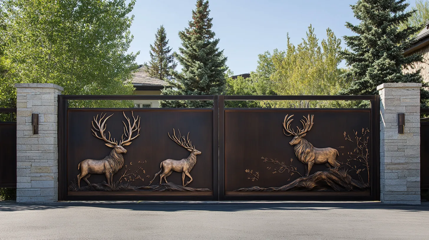 Brama "Królewska Knieja" - Brąz i Stal w Monumentalnym Wydaniu