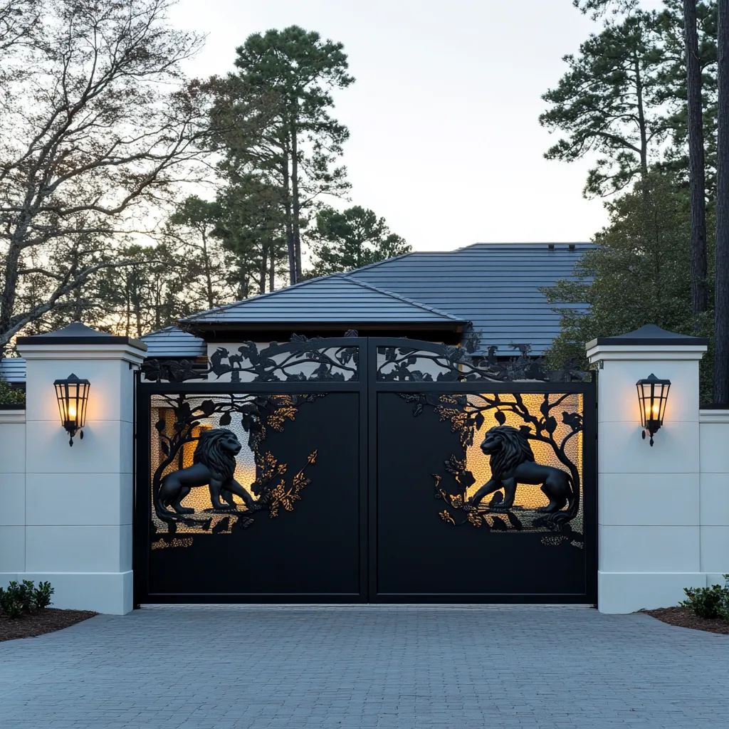 Brama "Królewskie Lwy" – Majestat i Siła