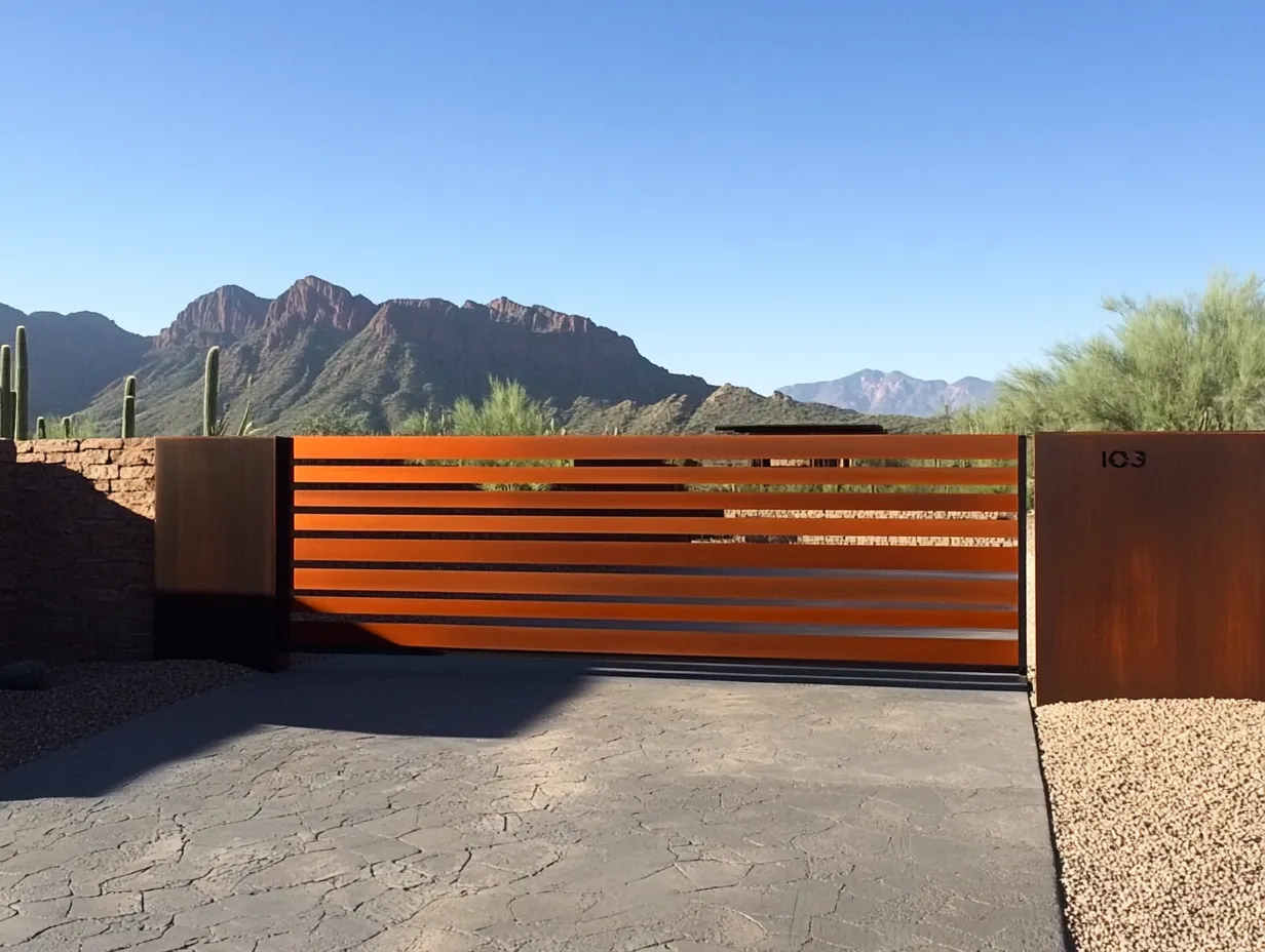 Brama "Lamelowy Zen" – Harmonia w Metalu