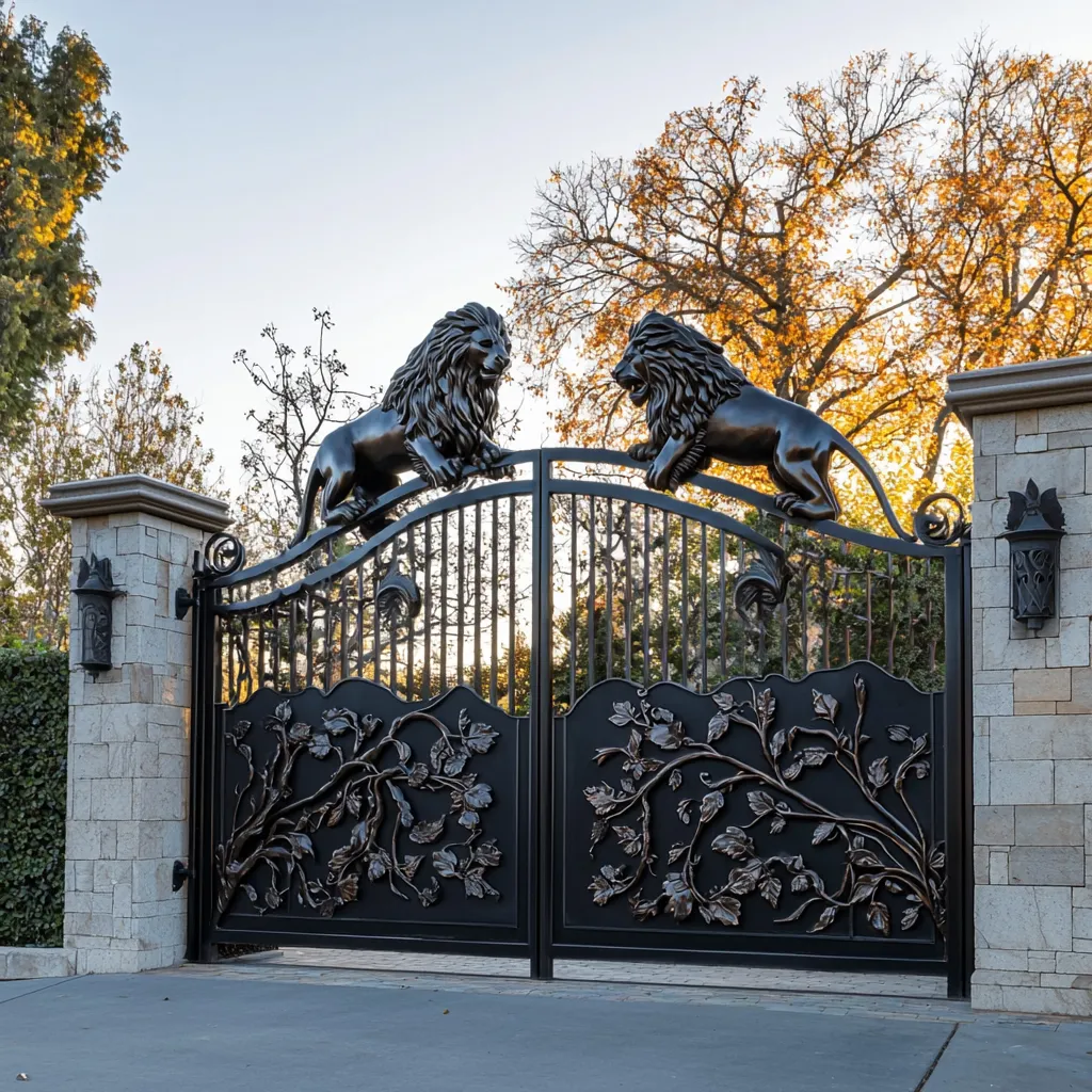 Brama "Lwy w Zachodzącym Słońcu" – Realizm w Metalu