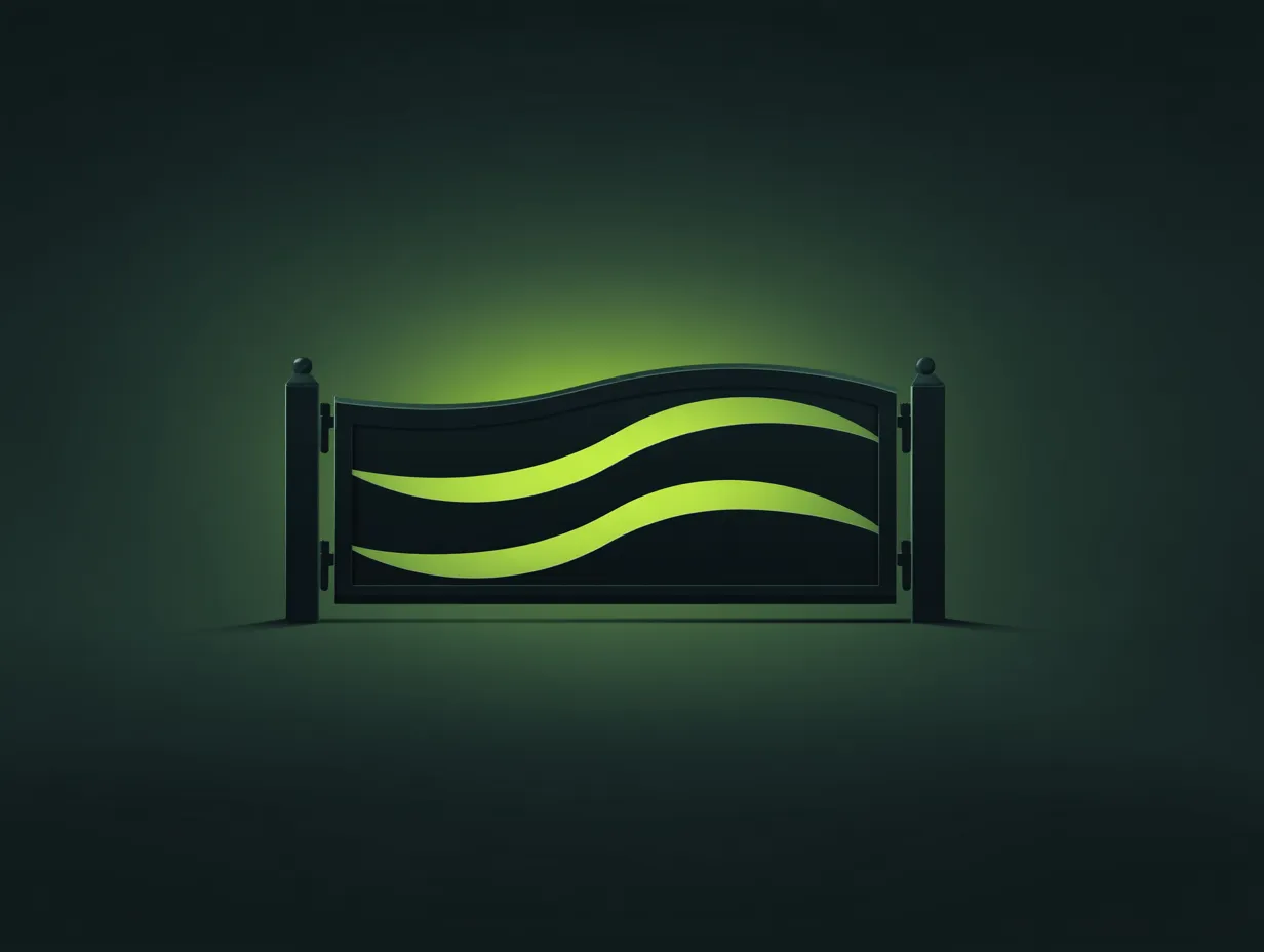 Brama "Neonowa Fala" – Gamer Style w Ogrodzie