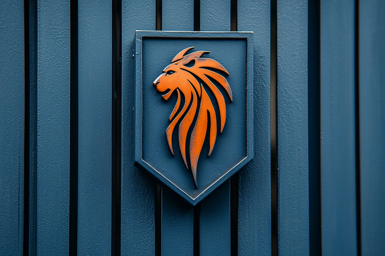 Brama Panelowa "Lew Północy" – Kontrast Barw