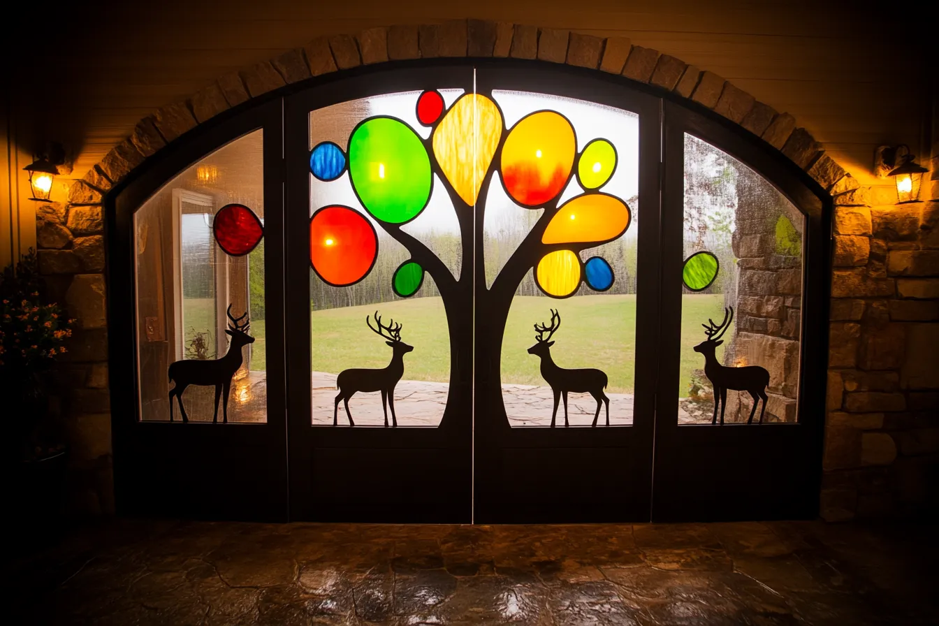 Brama "Słoneczne Drzewo" - Geometria i Kolor