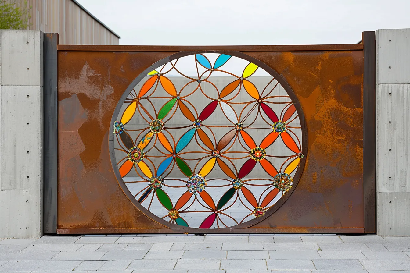 Brama "Solar Geometry" - Precyzja i Blask