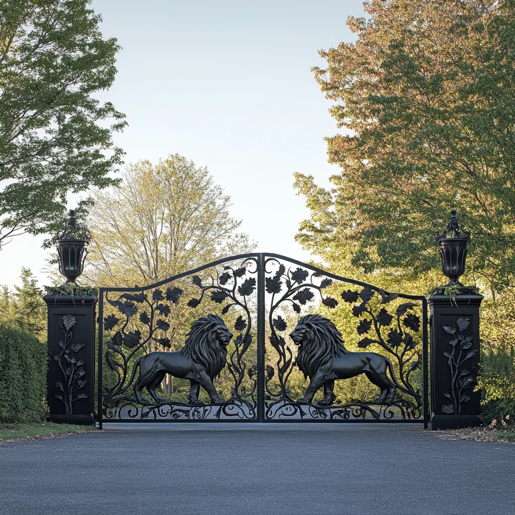 Brama "Złote Lwy na Straży" – Jasny Kamień i Czerń