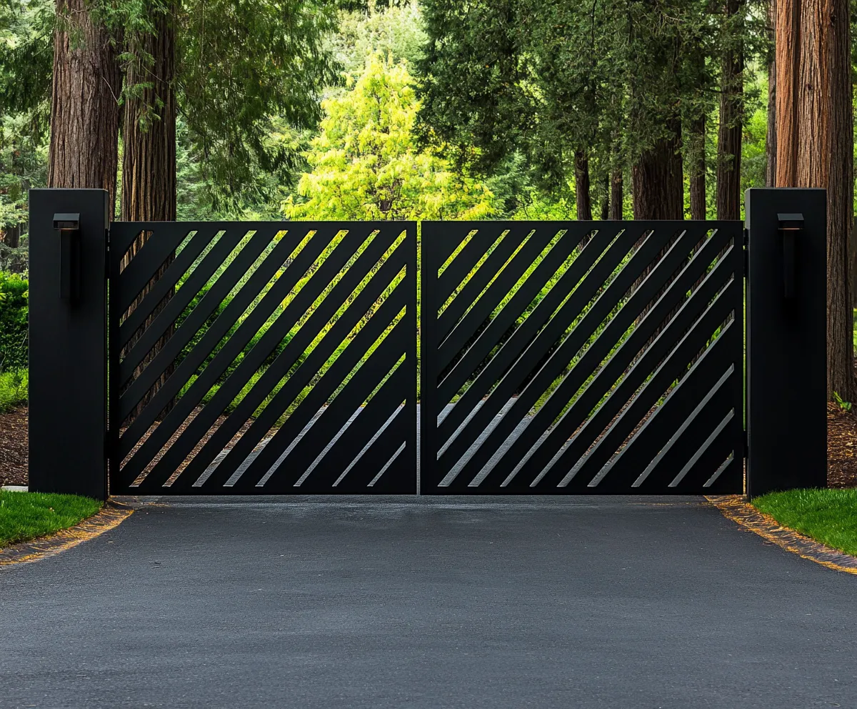 Designerska Brama "Diagonalny Rytm" – Minimalizm i Dynamika