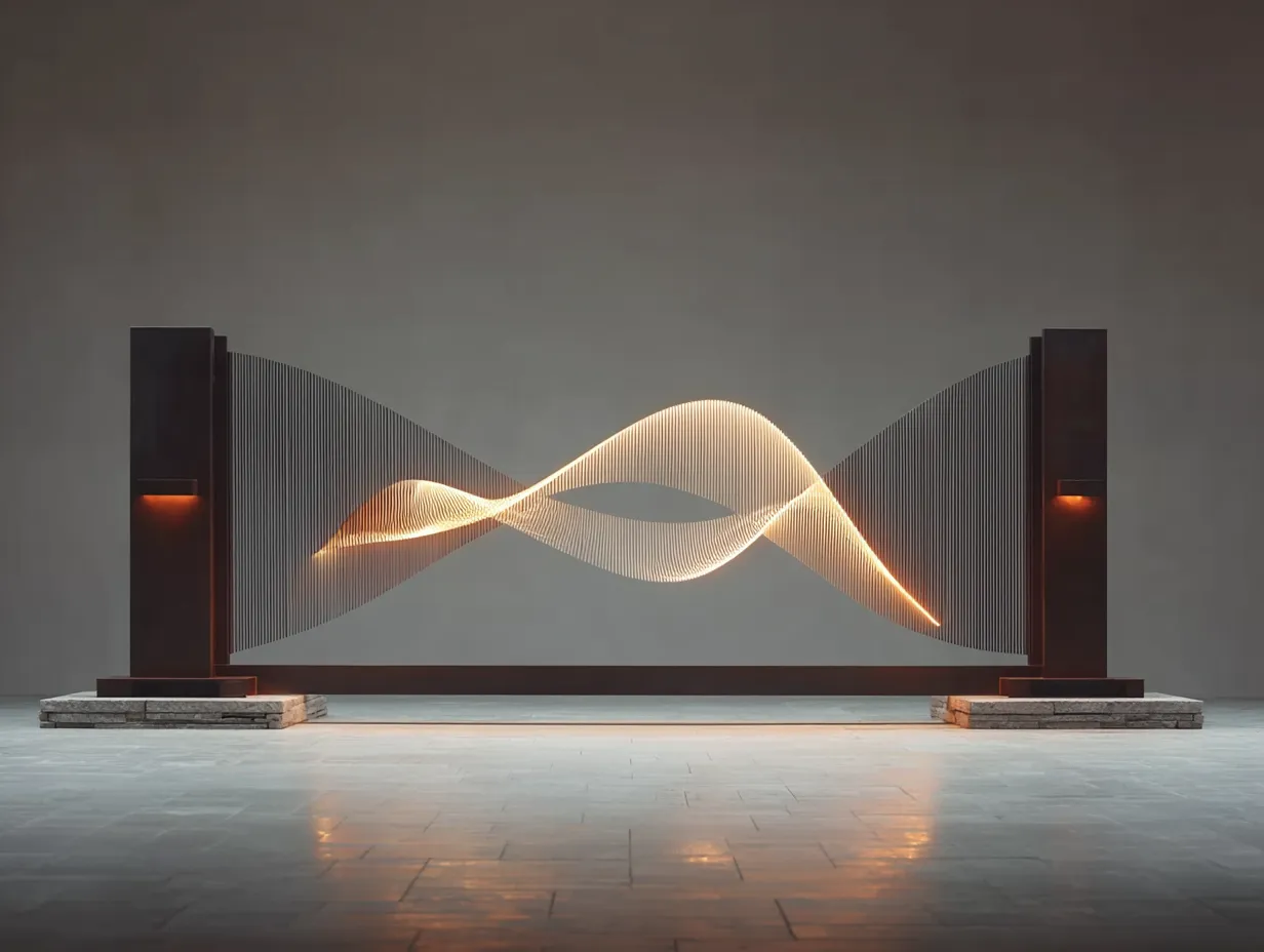 Futurystyczna Brama "Fala Światła" – Awangarda Metaloplastyki