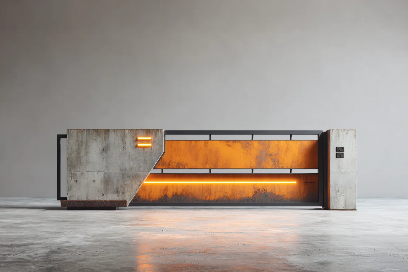 Hybrydowa Brama Przesuwna "Sektor 9" – Ciężar i Energia