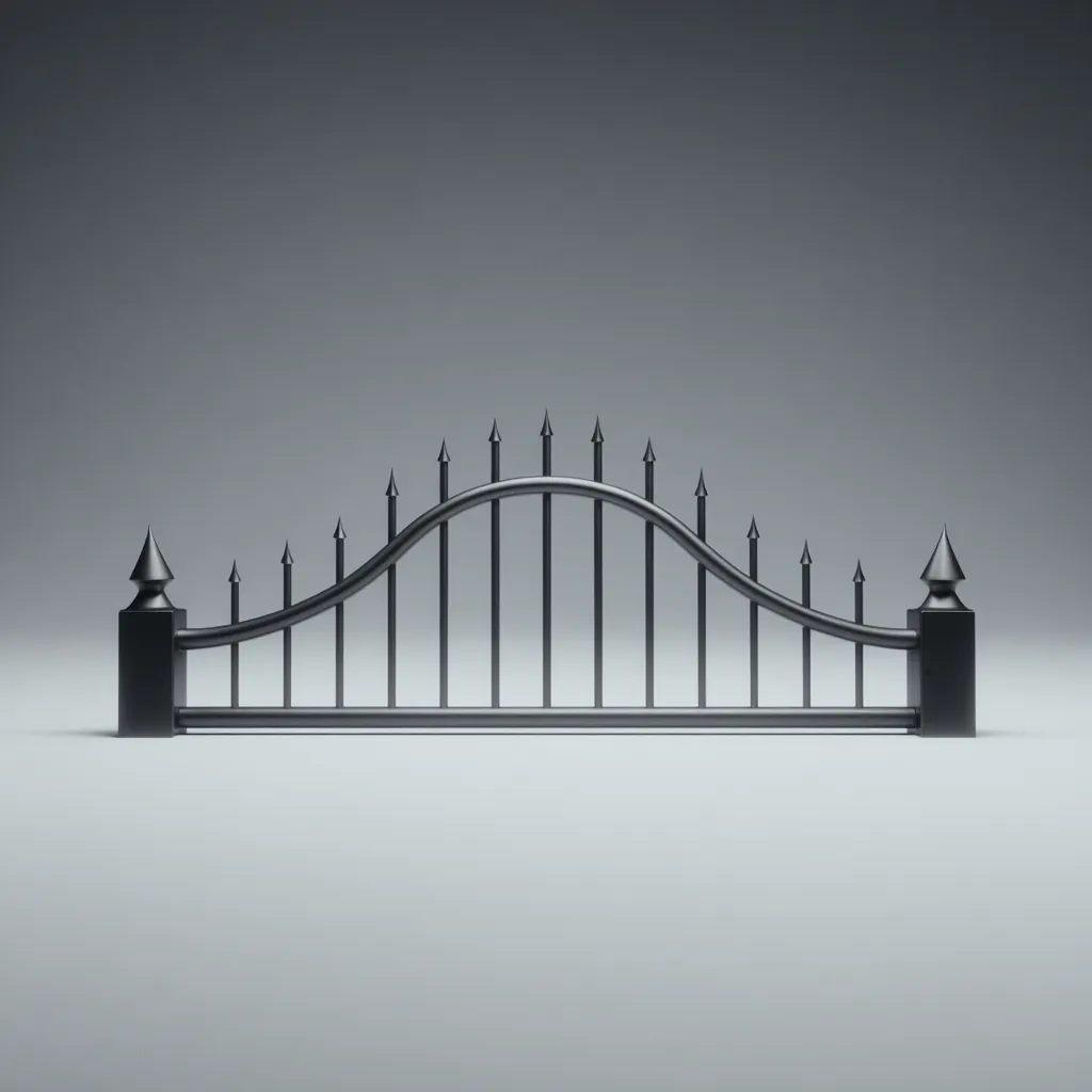 Minimalistyczna Brama Gotycka - Lekkość i Trwałość