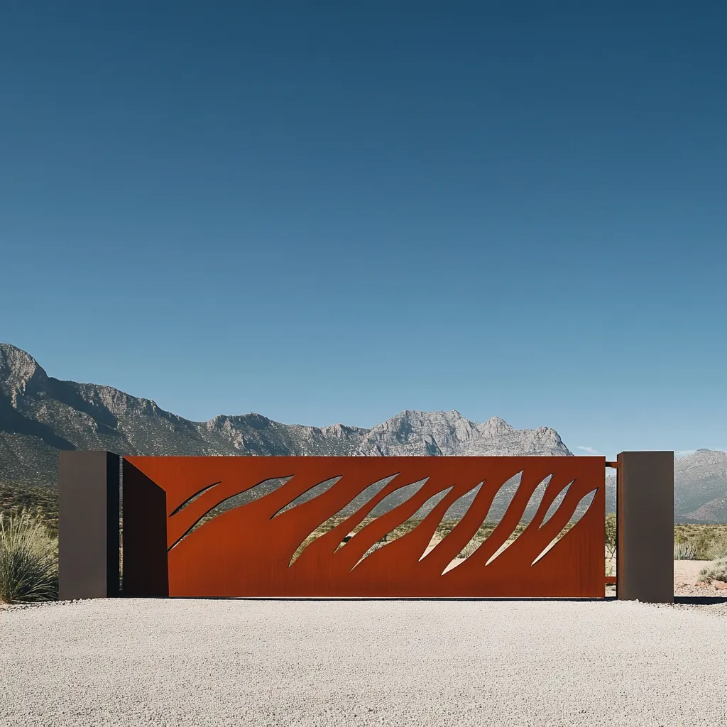 Monumentalna Brama Corten "Oddech Natury"