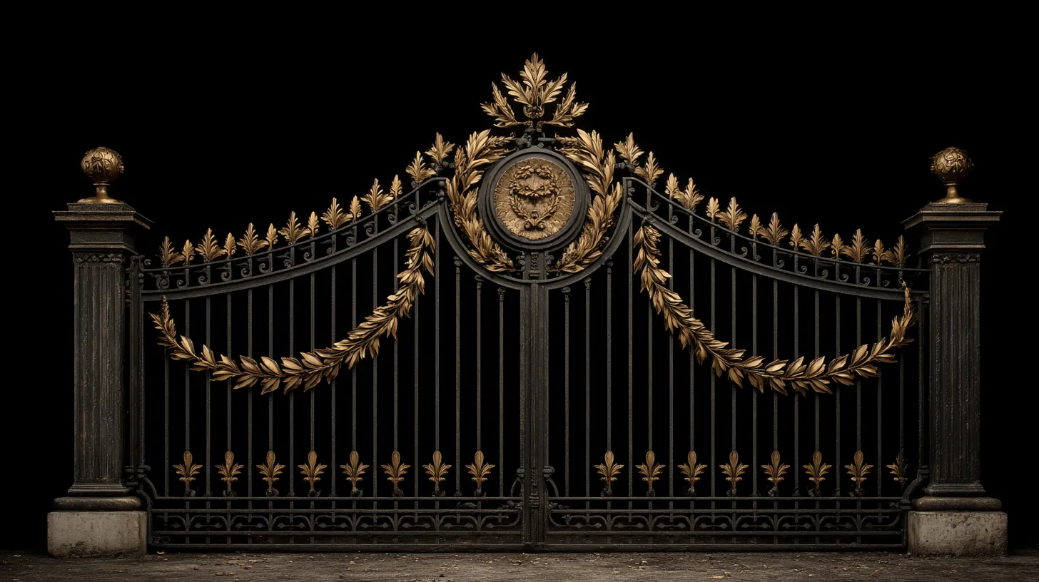 Monumentalna Brama w Stylu Empire "Złoty Medalion" – Blask Rezydencji