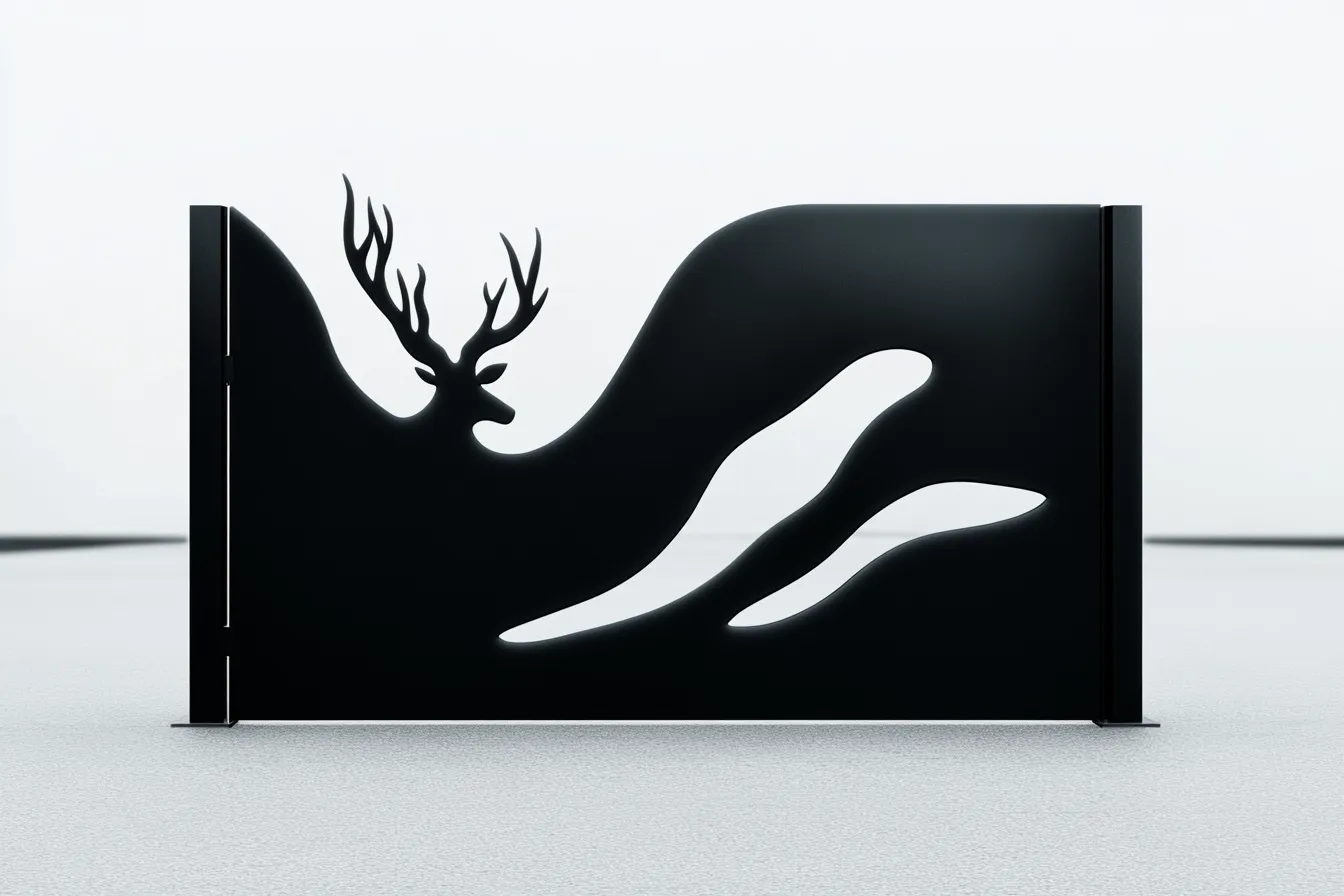 Nowoczesna Brama Artystyczna "Górski Profil" – Minimalistyczna Rzeźba