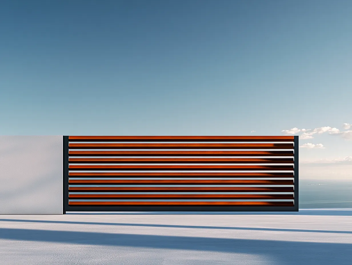 Nowoczesna Brama Corten "Horyzont Nadmorski" – Minimalizm i Szlachetna Patyna