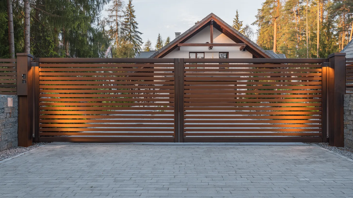 Nowoczesna Brama Corten "Iluminacja" – Blask i Surowość Stali