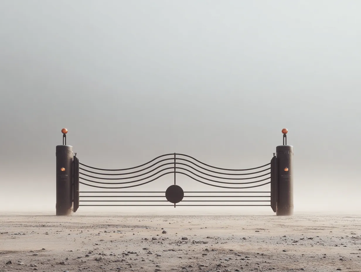 Nowoczesna Brama Liniowa "Horyzont Pustyni" – Design i Rytm
