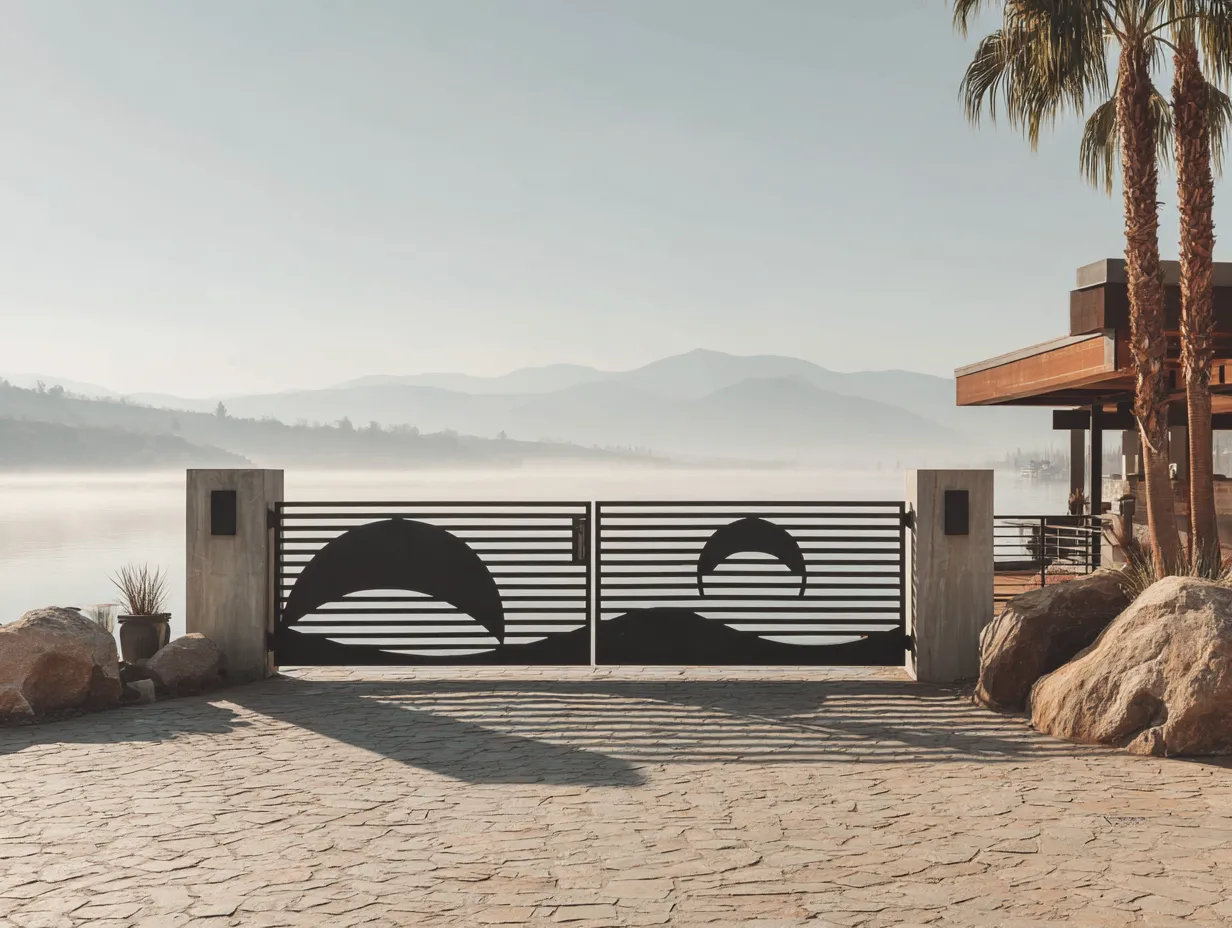 Nowoczesna Brama Pejzażowa "Horyzont Ciszy" – Harmonia i Design