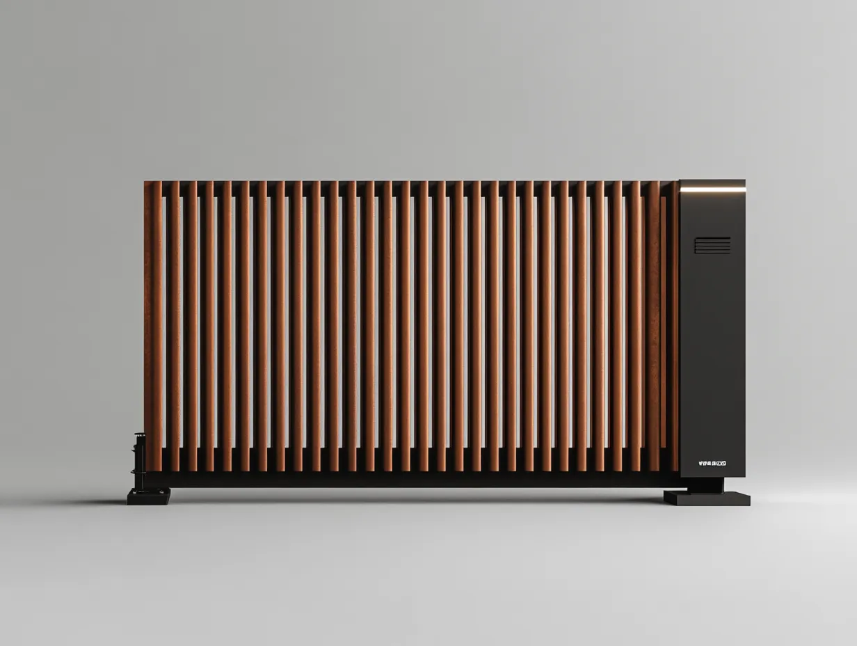 Nowoczesna Brama Pionowa "Surowy Minimalizm" – Design Corten i Metal