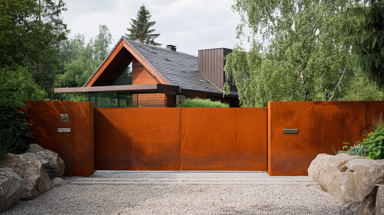 Nowoczesny System Ogrodzeniowy Corten "Rustykalny Monolit"