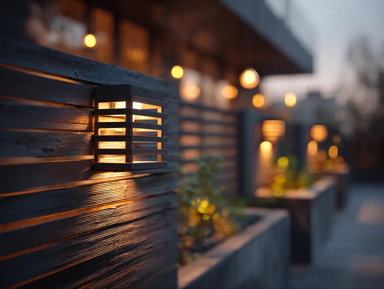 Ogrodzenie "Drewniana Żaluzja" – Ciepło w Stali