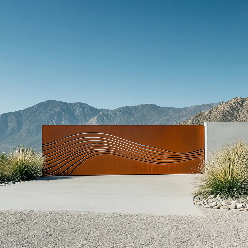 Panoramiczna Brama "Pustynna Rzeka" – Linearny Minimalizm