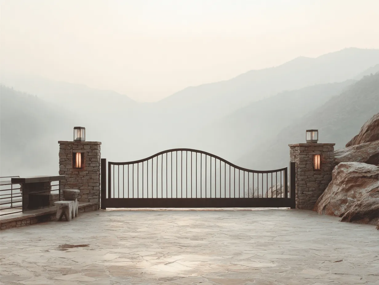 Rezydencjonalna Brama "Górski Horyzont" – Klasyka i Minimalizm