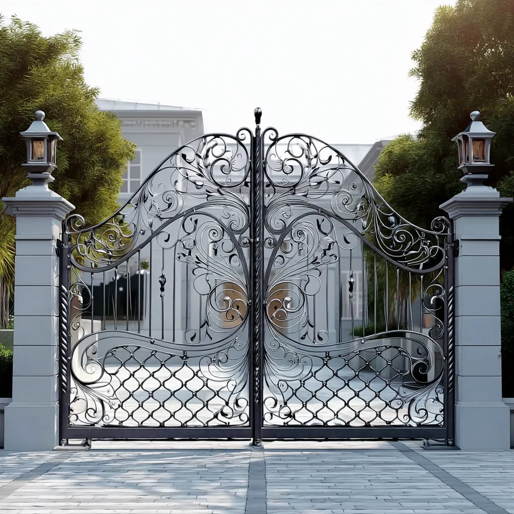 Rezydencjonalna Brama Kuta "Grafitowa Symetria" – Elegancja Formy