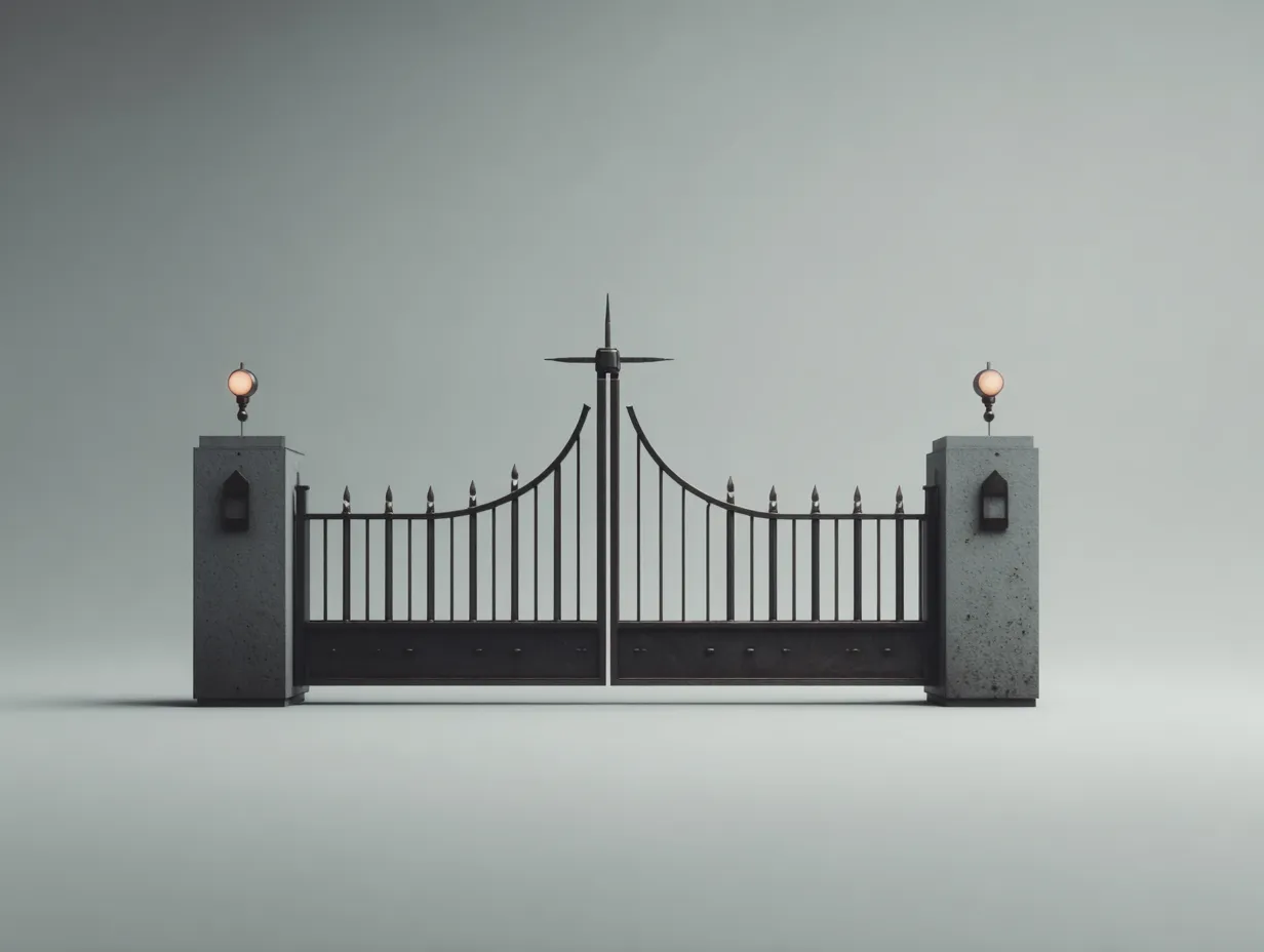 Rezydencjonalna Brama Kuta "Gwiezdna Iglica" – Minimalizm i Detal