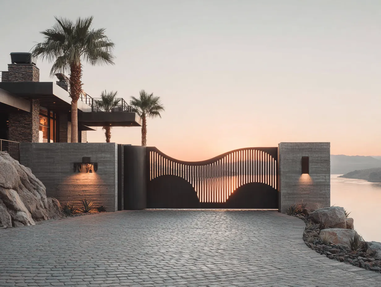 Rezydencjonalna Brama "Nadbrzeżna Fala" – Harmonia i Prywatność
