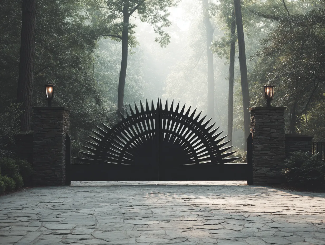 Rezydencjonalna Brama "Słoneczny Blask" – Monumentalizm i Natura